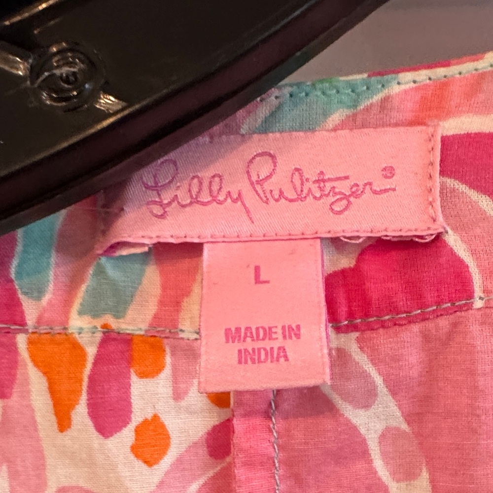 Lilly Pulitzer Turquoise Pink Orange Swirl Swim Coverup - Picture 4 of 8